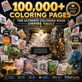 100K+ Coloring Pages Bundle | PLR MRR | Commercial Use | KDP Ready | Kids & Adults | Instant Download